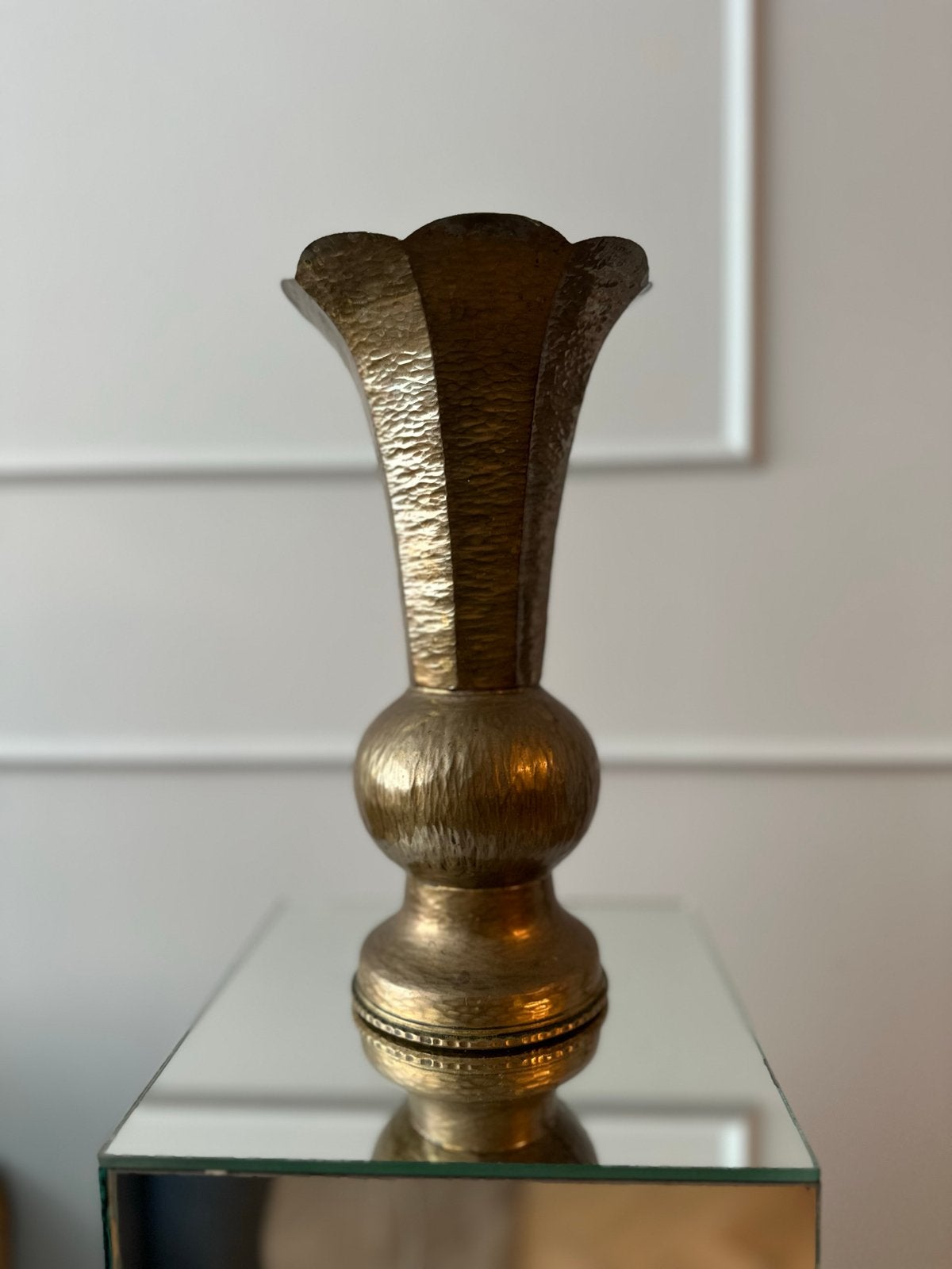 Originele WO2 Britse 25 Pounder Trench Art vaas - 1941, Ophalen of Verzenden
