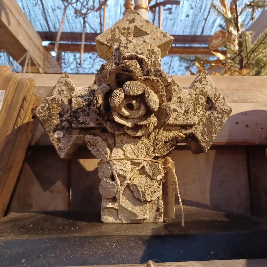 Frans zandsteen kruis/kruis/uniek item, Ophalen