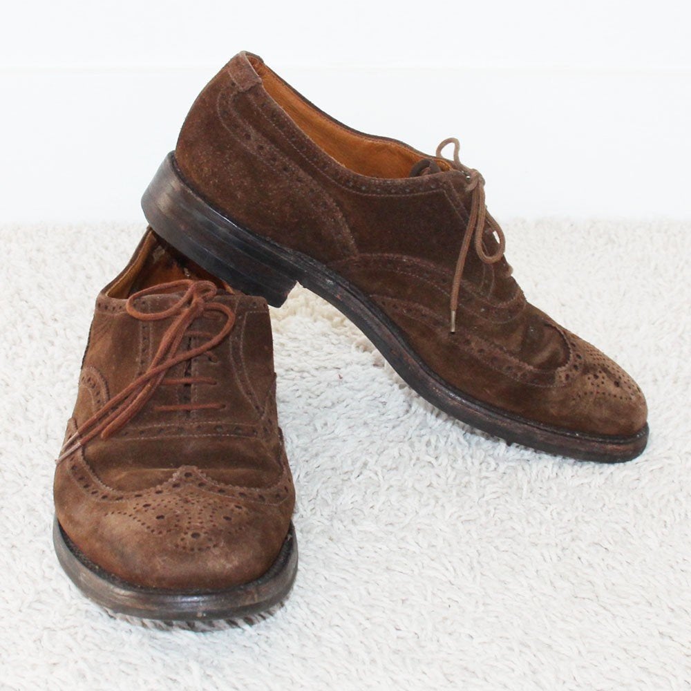 Mooie Suede Crockett & Jones Schoenen s28 (Maat 8/42) €195,-