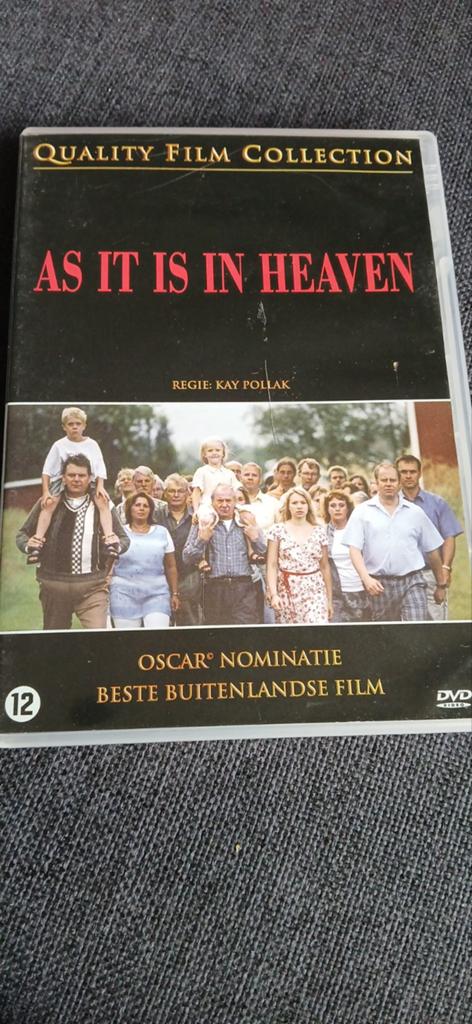 As It Is In Heaven - Oscar Genomineerde Drama DVD, Vanaf 12 jaar, Ophalen of Verzenden, Gebruikt, Drama