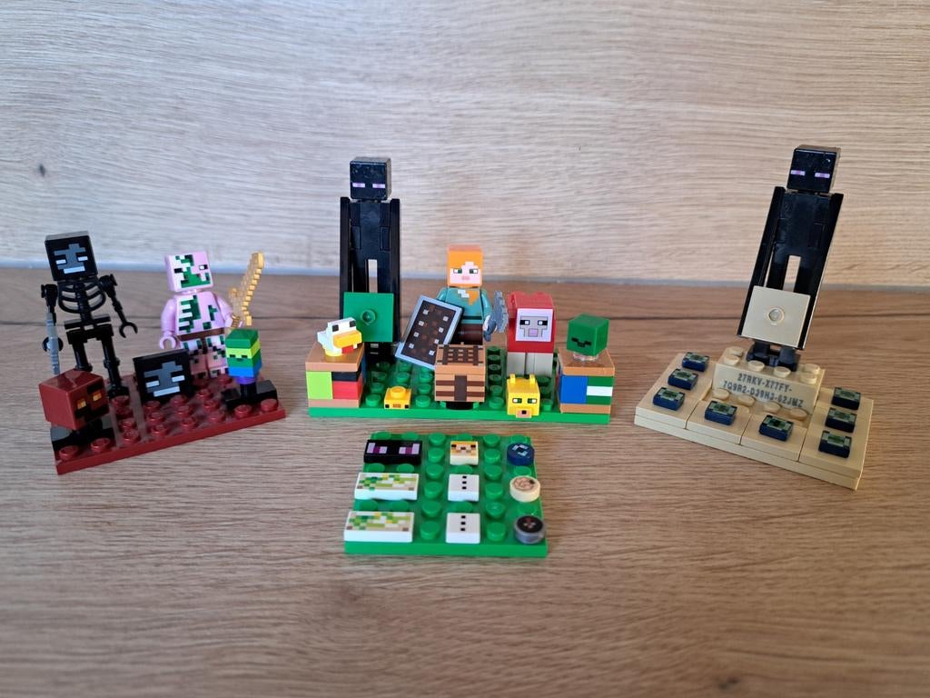 Lego Minecraft minifigs, mobs en losse onderdelen, Gebruikt, Minecraft, Lego, Ophalen of Verzenden