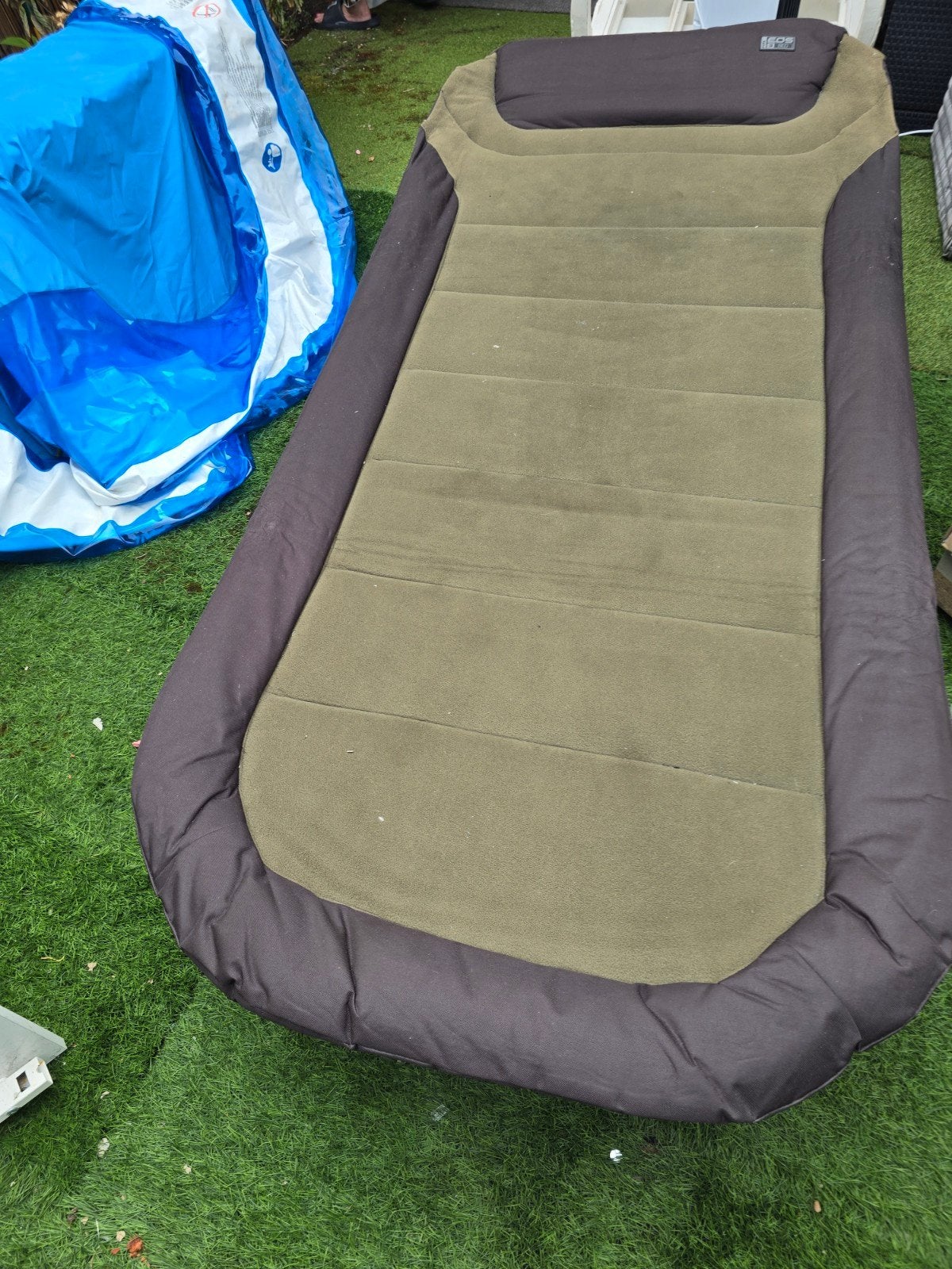 Fox EOS Bedchair 1x gebruikt - 1m breed, 2m lang, Ophalen of Verzenden, Zo goed als nieuw