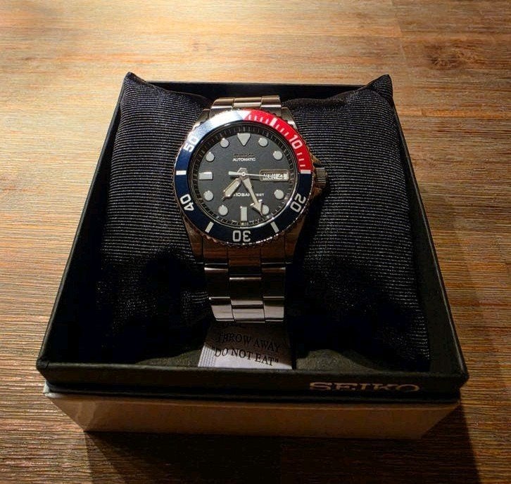 Seiko Automatic SKXA33K2 n.o.s. uit collectie, Ophalen, Staal, Polshorloge, Nieuw