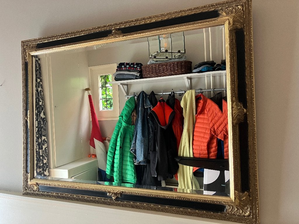 Spiegel, Huis en Inrichting, Woonaccessoires | Spiegels, Ophalen, Gebruikt, 100 tot 125 cm, Minder dan 100 cm