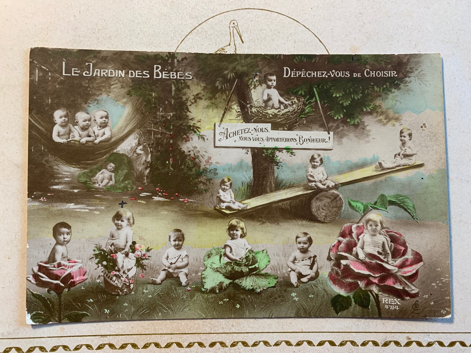 Le Jardin des Bébés - Dépêchez-vous de Choisir (BA), Ophalen of Verzenden, Voor 1920, Gelopen, Kinderen