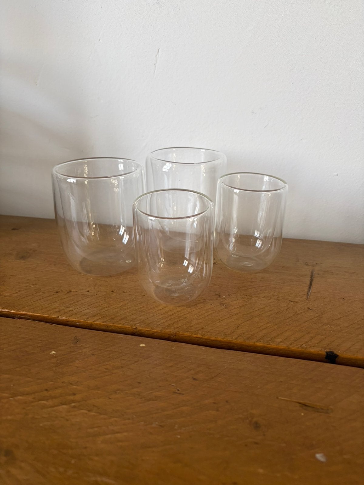Set van 4 dubbelwandige kopjes lungo en cappuccino, Ophalen, Hema, Overige stijlen, Kop(pen) en/of Schotel(s)