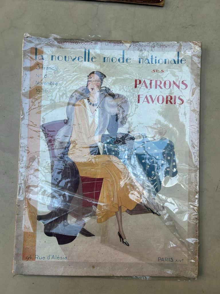 Antieke tijdschriften La Nouvelle Mode, Ophalen of Verzenden, Gelezen, Damesbladen