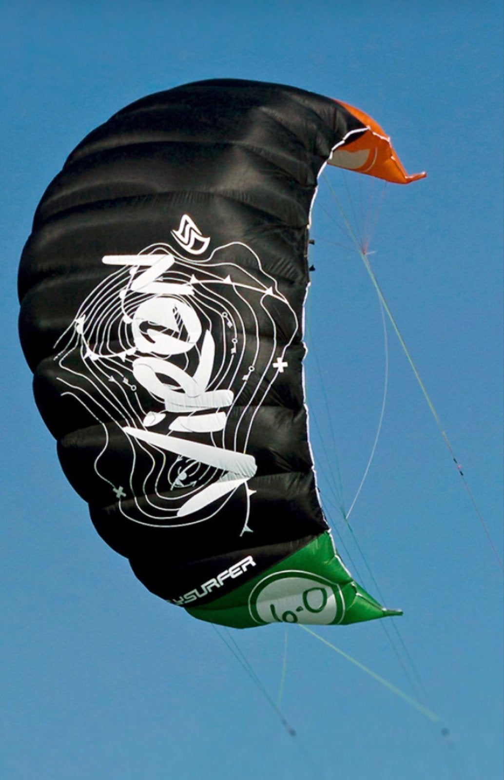 Flysurfer Viron2 - 4m2, Gebruikt, Geen board, Ophalen of Verzenden, Kite