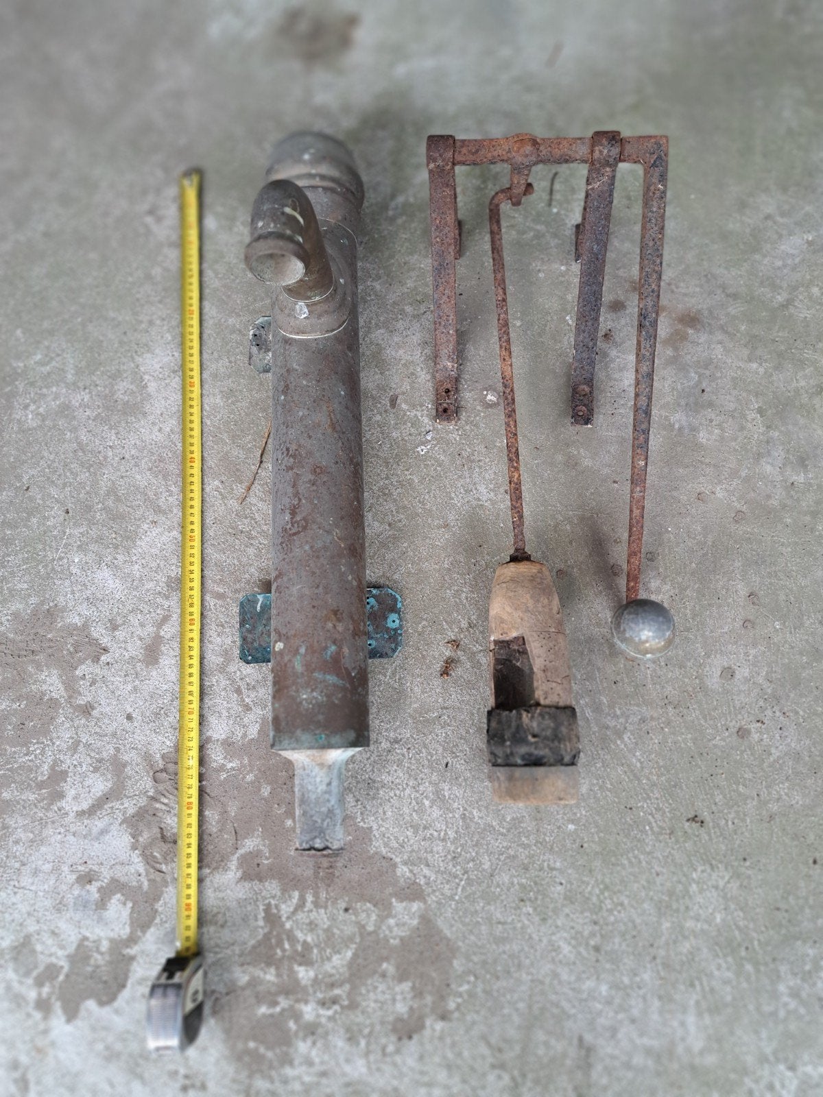 Koperen oude handpomp / zwengelpomp, Ophalen of Verzenden, Gebruikt, Handmatig, Overige typen