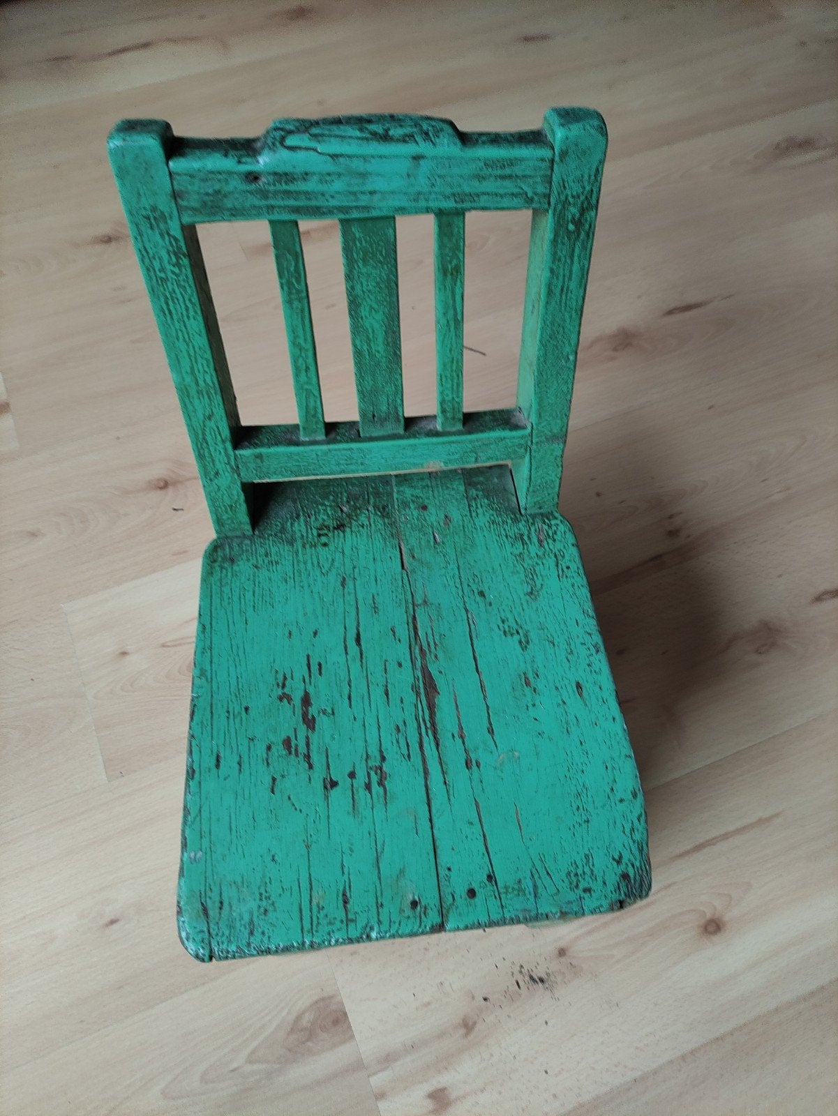 antiek kinderstoeltje, prachtig van kleur, Ophalen