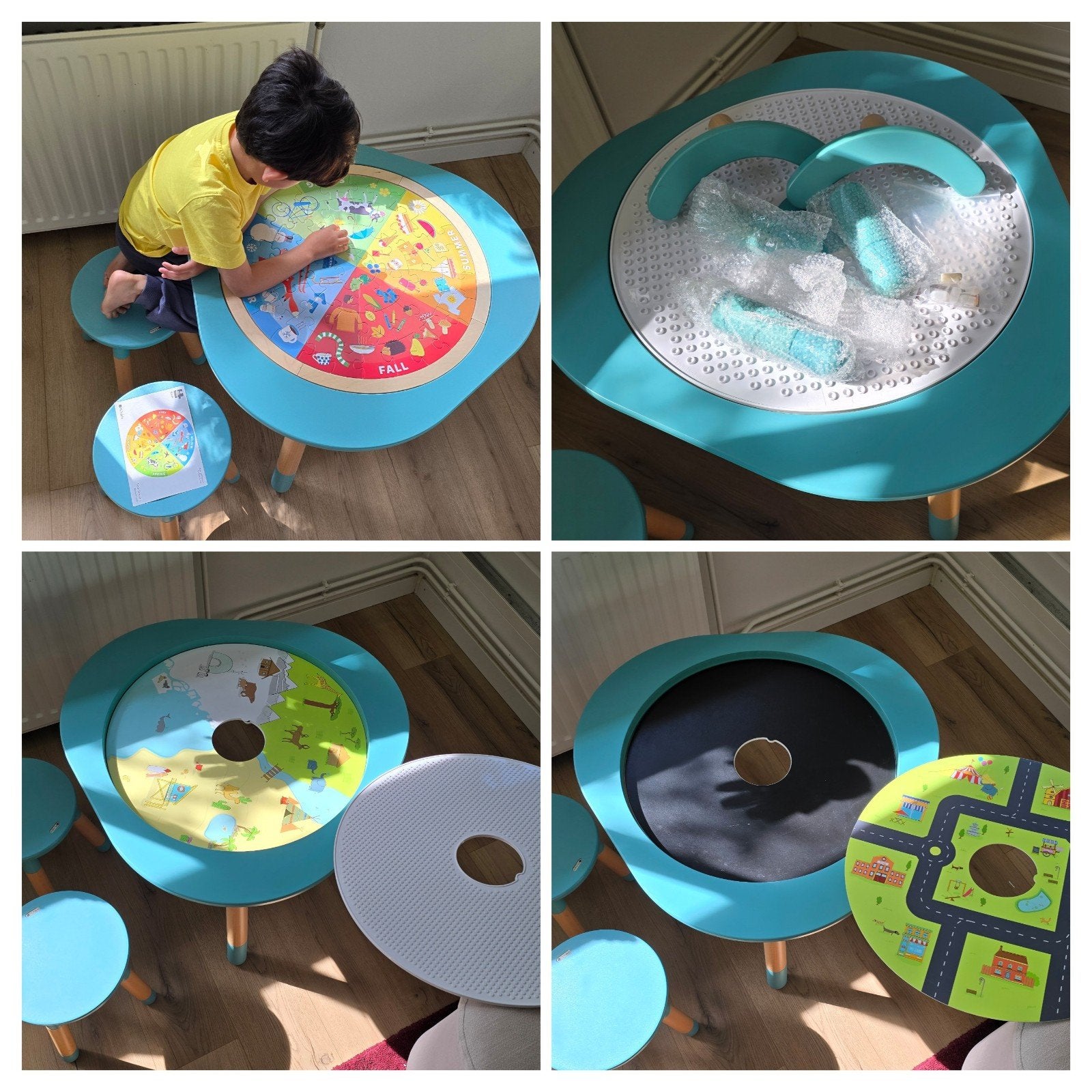 Stokke MuTable Speeltafel met 2 Stoeltjes en Extra's, Kinderen en Baby's, Speelgoed | Educatief en Creatief, Ophalen, Zo goed als nieuw