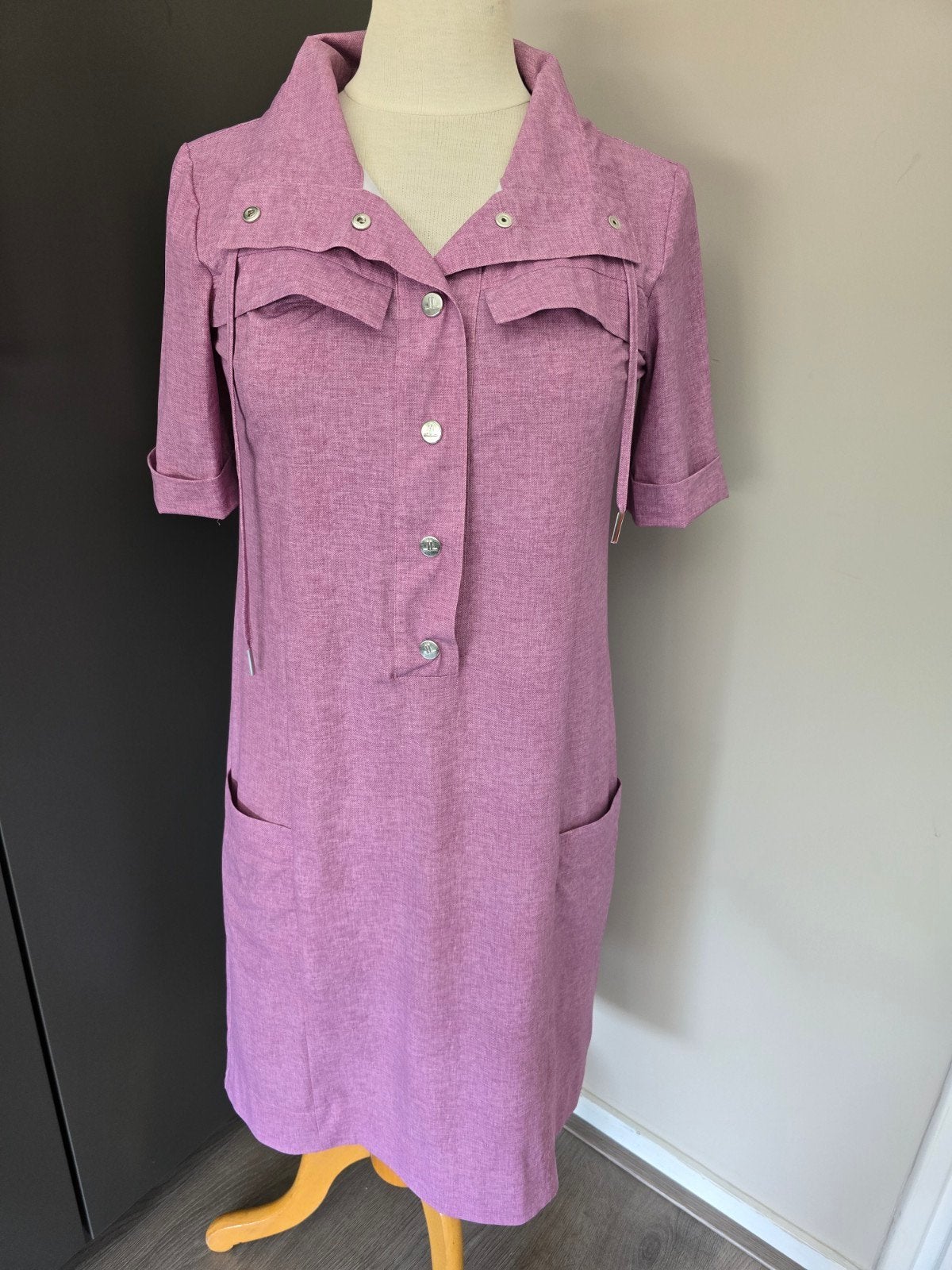 Jane Lushka roze jurk S, Kleding | Dames, Ophalen of Verzenden, Zo goed als nieuw, Roze, Maat 36 (S)