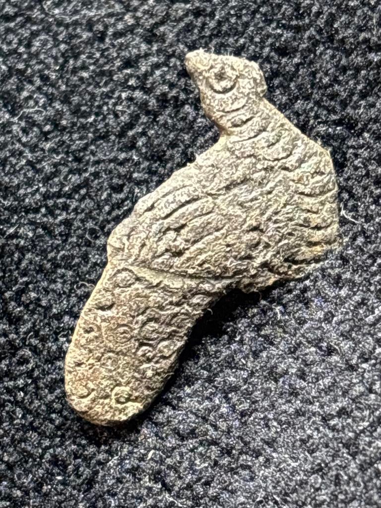 Romeinse Pauw Fibula - Antieke Broche, Antiek en Kunst, Ophalen of Verzenden