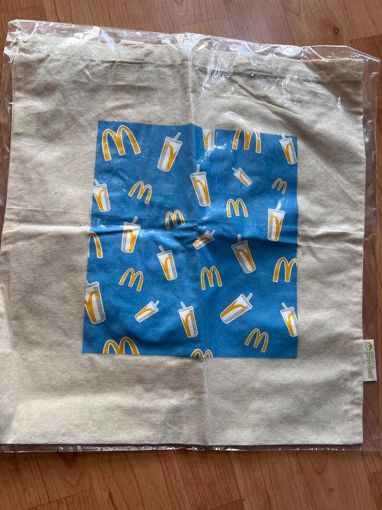 Nieuwe McDonald's tote bag - Ongebruikt, Ophalen of Verzenden, Nieuw, Beige, Overige merken