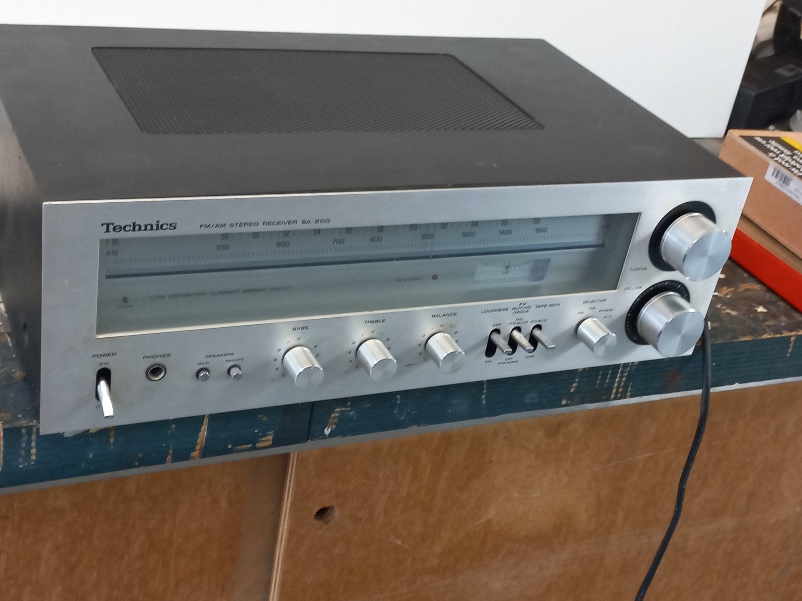 Technics SA-200 FM/AM Stereo Receiver, Overige merken, Gebruikt, Ophalen of Verzenden, Minder dan 60 watt