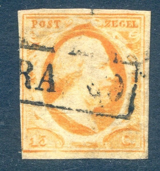 Nvph 3 (3), Postzegels en Munten, Postzegels | Nederland, Ophalen of Verzenden, Gestempeld