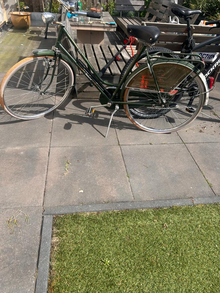 Originele omafiets uit grootmoeders tijd - Klassieke fiets, 53 tot 56 cm, Ophalen of Verzenden, Gebruikt, Terugtraprem