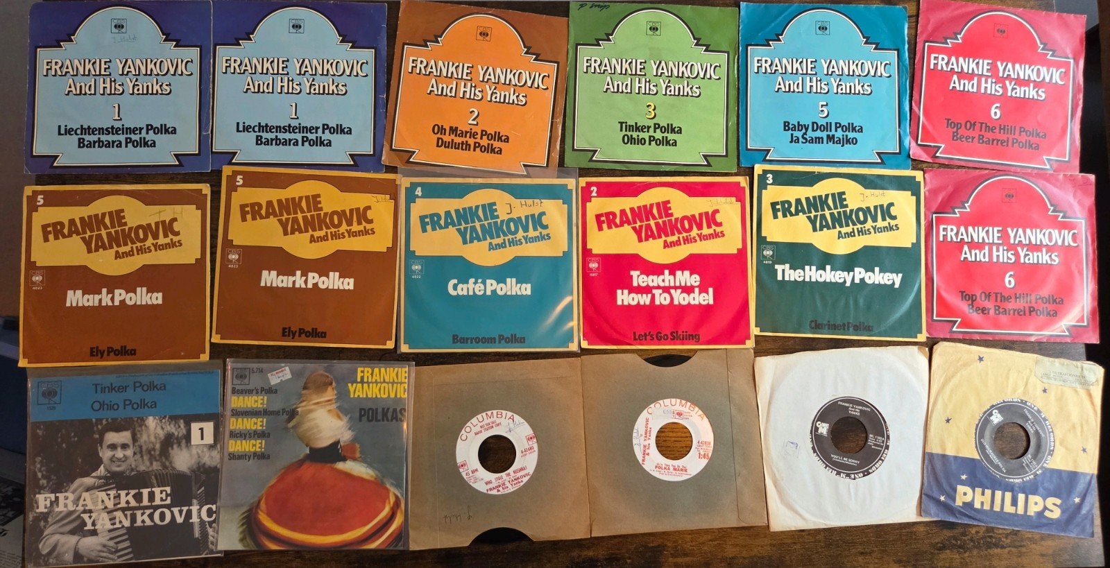 Frankie Yankovic LP's en singles, Ophalen of Verzenden, 1960 - 1969, Gebruikt, 7 inch