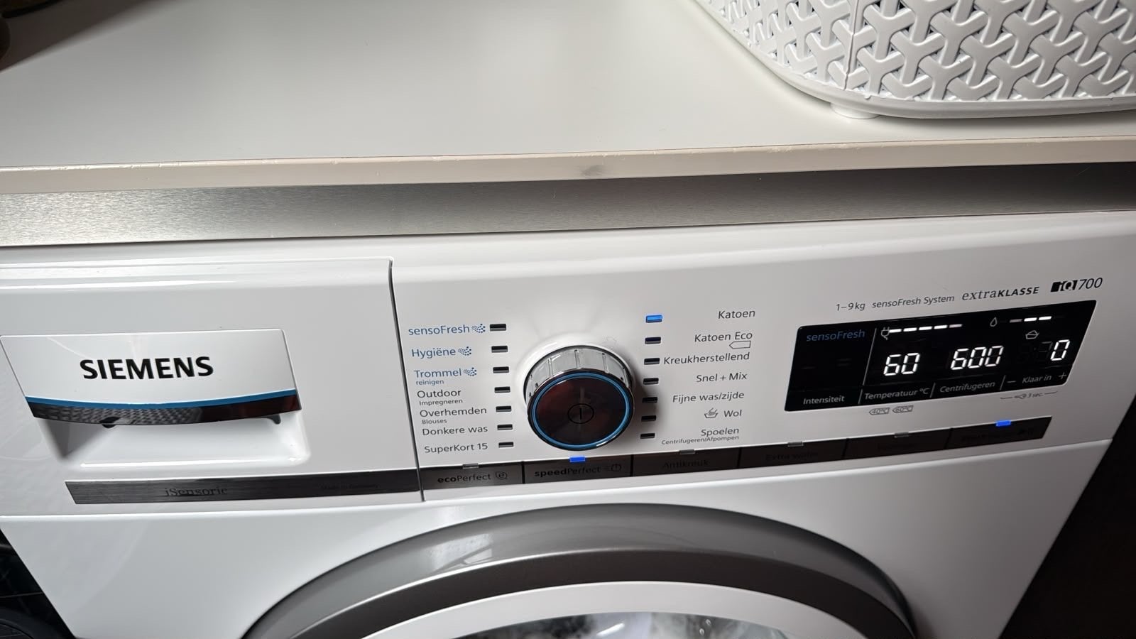 Siemens iQ700 Wasmachine 9kg sensoFresh Systeem, 8 tot 10 kg, Ophalen of Verzenden, Zo goed als nieuw, 85 tot 90 cm