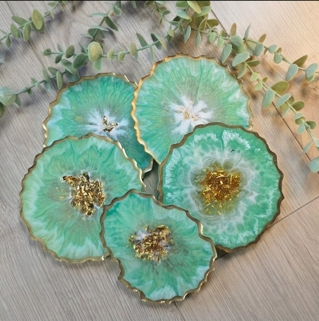 onderzetters epoxy, Huis en Inrichting, Woonaccessoires | Onderzetters, Ophalen of Verzenden, Handgemaakt