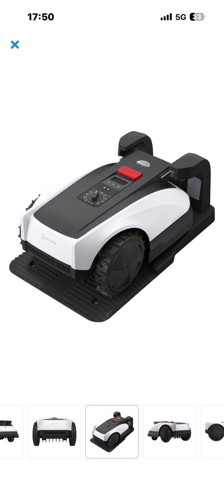 Ecovacs goat 0800 RTK robotmaaier 1 jaar oud met garantie, Ophalen of Verzenden, Zo goed als nieuw