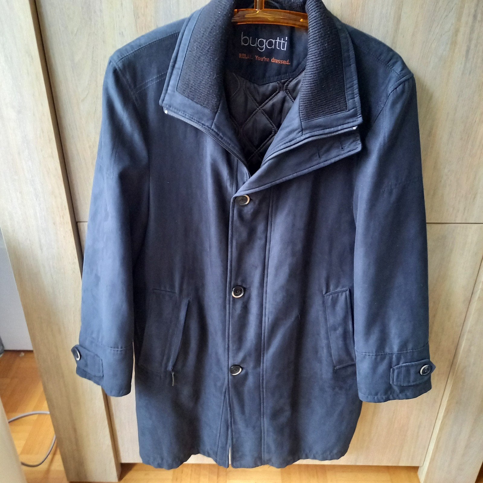 Bugatti herenjas - Donkerblauw, maat L, Maat 52/54 (L), Bugatti, Overige kleuren, Ophalen of Verzenden