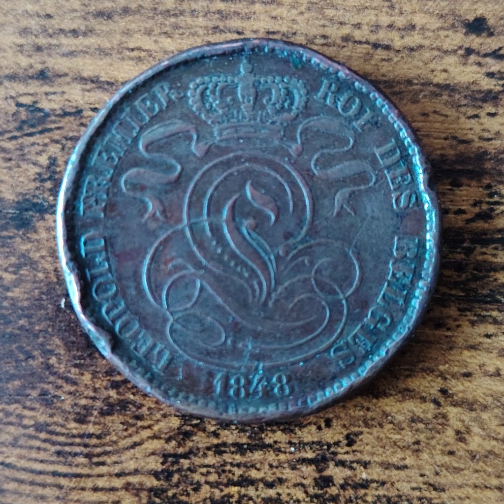Belgische 10 Cent munt uit 1848 - Leopold I