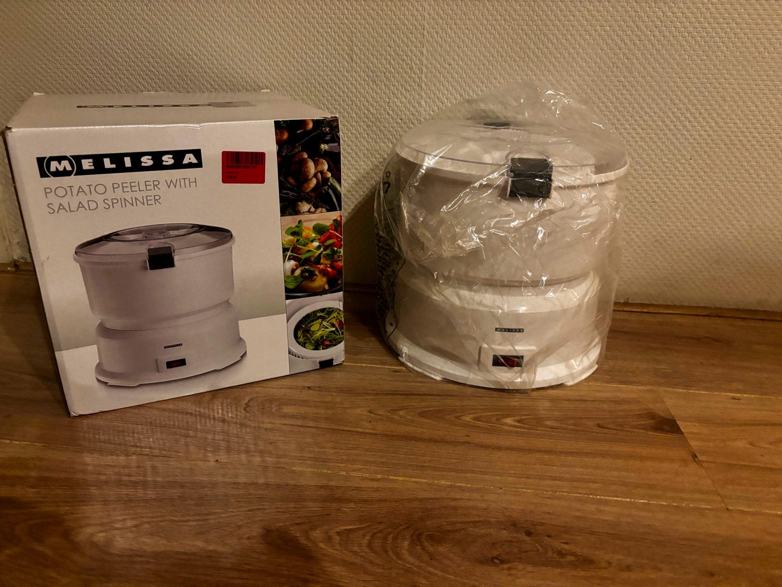 Melissa Aardappelschiller met Saladespinner (Nieuw in doos), Overige typen, Kunststof, Nieuw, Ophalen of Verzenden