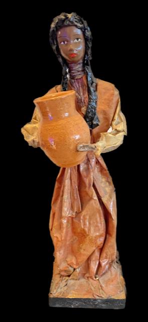 Vintage handgemaakte pop papier mache. Mexico., Ophalen