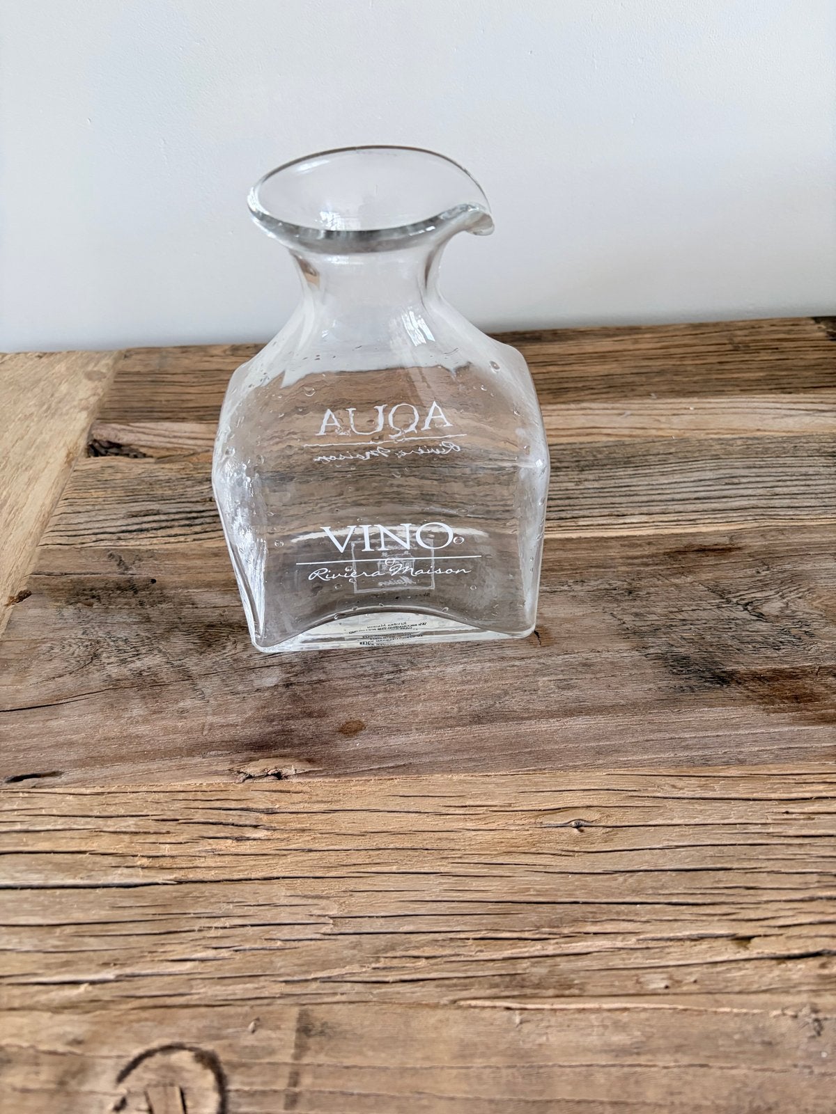 Glazen karaf voor water of wijn - Aqua Vino, Ophalen of Verzenden