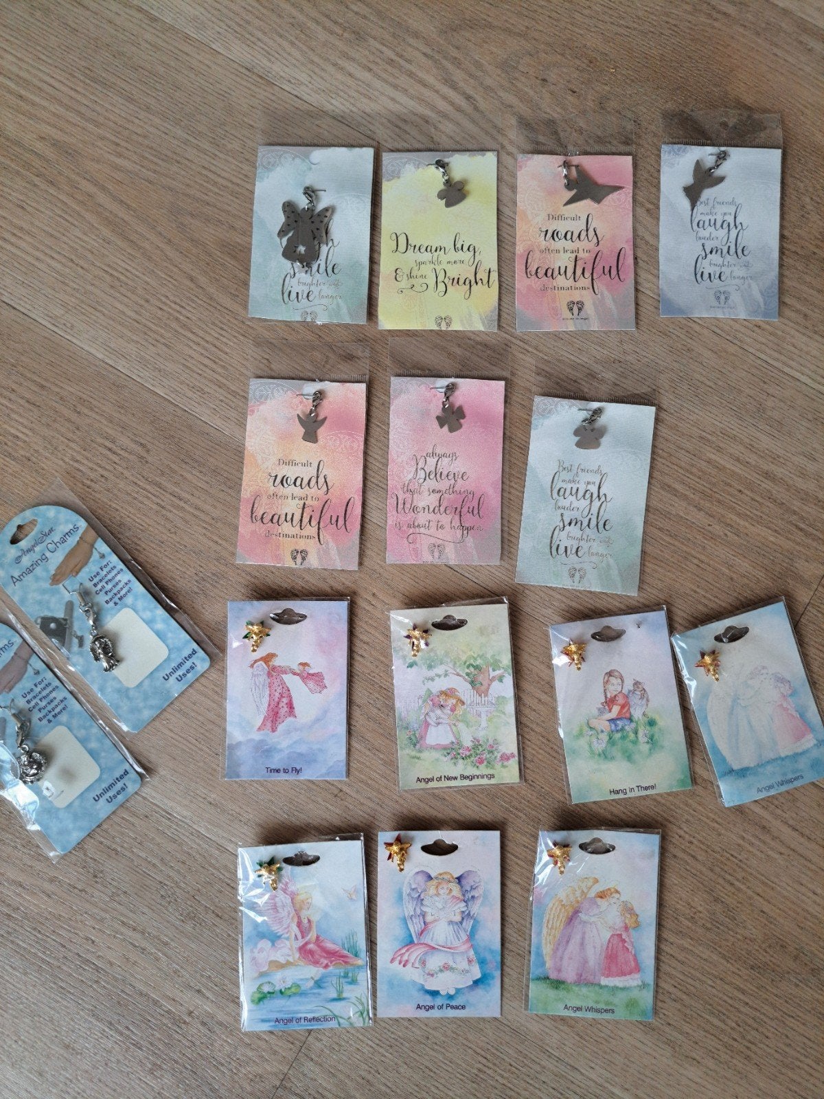 16x AngelStar Amazing Charms en Star Light Angel Pins, Overige merken, Overige materialen, Nieuw, Ophalen of Verzenden