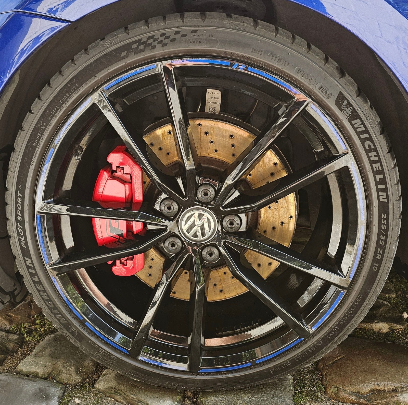 19 inch 5x112  vw pretoria velgen OEM , michelin ps4 + ps5, Auto-onderdelen, Ophalen, Gebruikt, Volkswagen