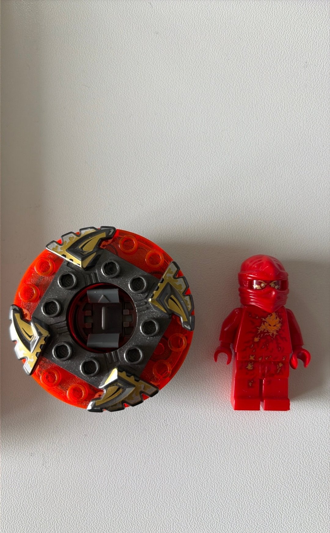 Lego ninjago NRG kai met spinner, Verzenden, Lego, Zo goed als nieuw, Minifiguur