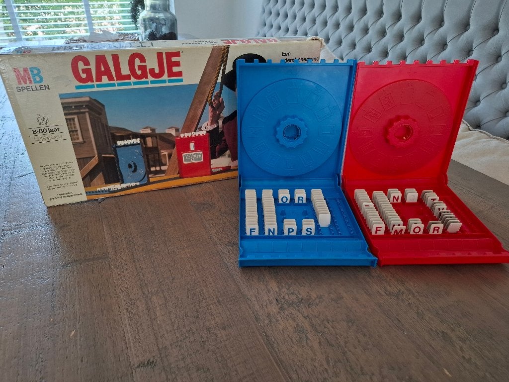 Vintage MB GalGje woordspel – retro editie, Een of twee spelers, Ophalen of Verzenden, Gebruikt, MB