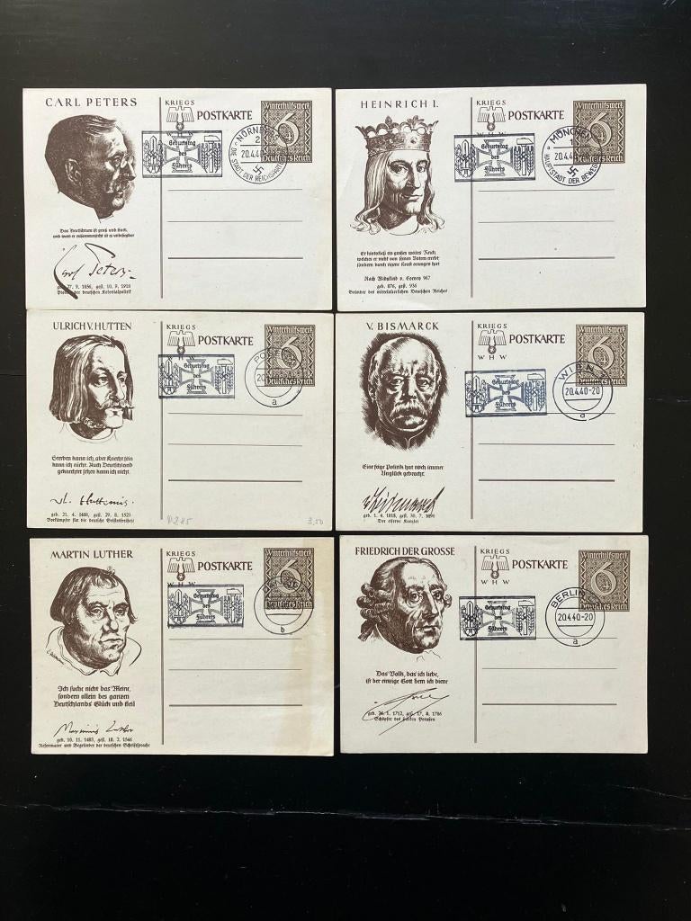 Set WHW postkaarten Duits, Verzenden, Overige soorten, Duitsland, Foto of Poster