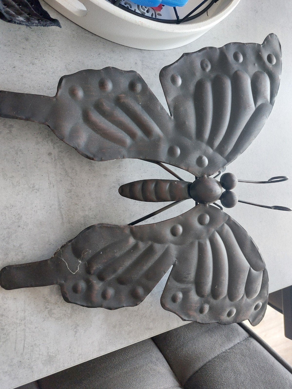 metalen vlinder voor aan schutting, Tuin en Terras, Bloembakken en Plantenbakken, Ophalen, Minder dan 30 cm, Rond, Nieuw