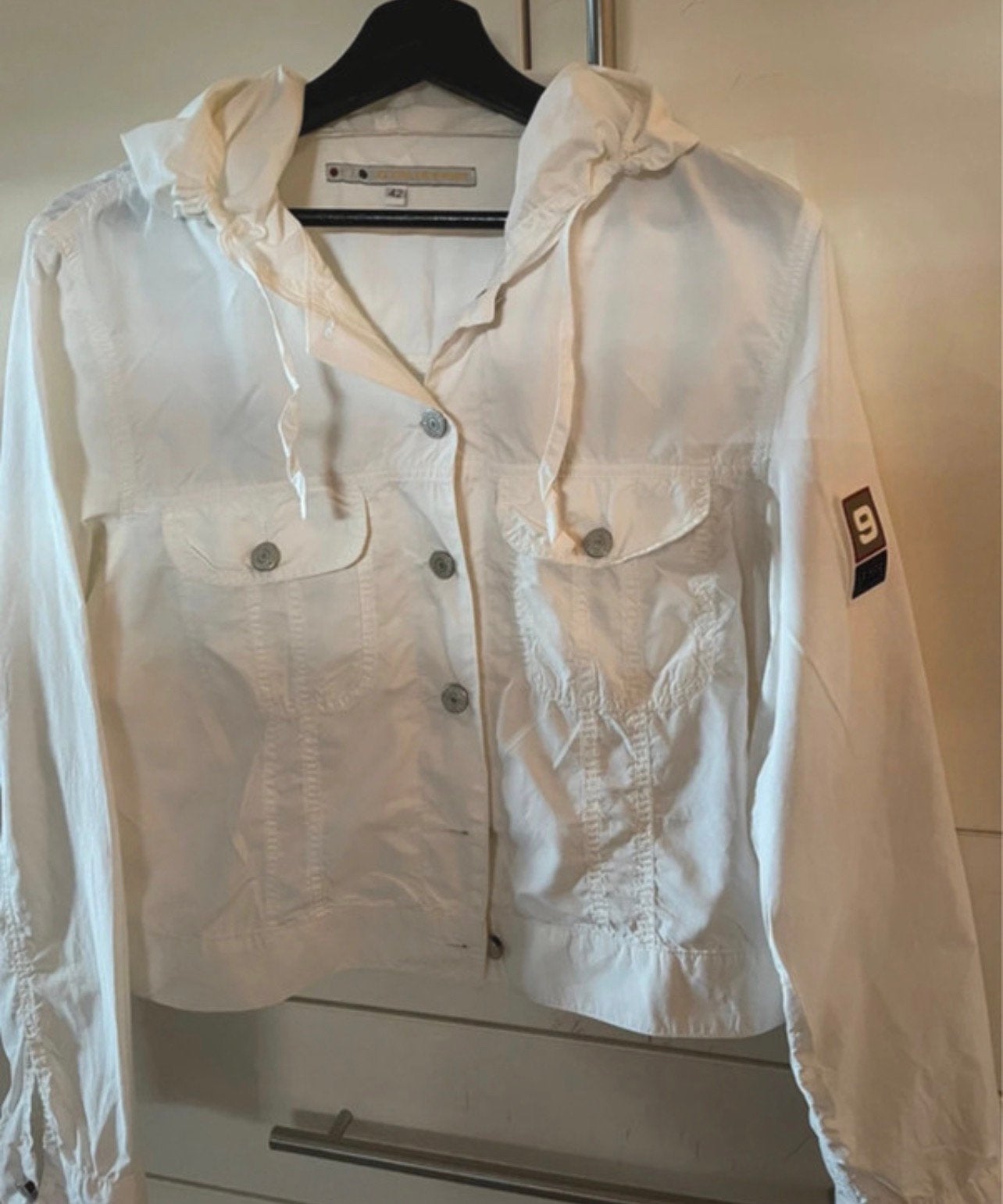 Jasje ecru van Jo& Co Sport 42, Ophalen of Verzenden, Zo goed als nieuw, Maat 42/44 (L), Beige