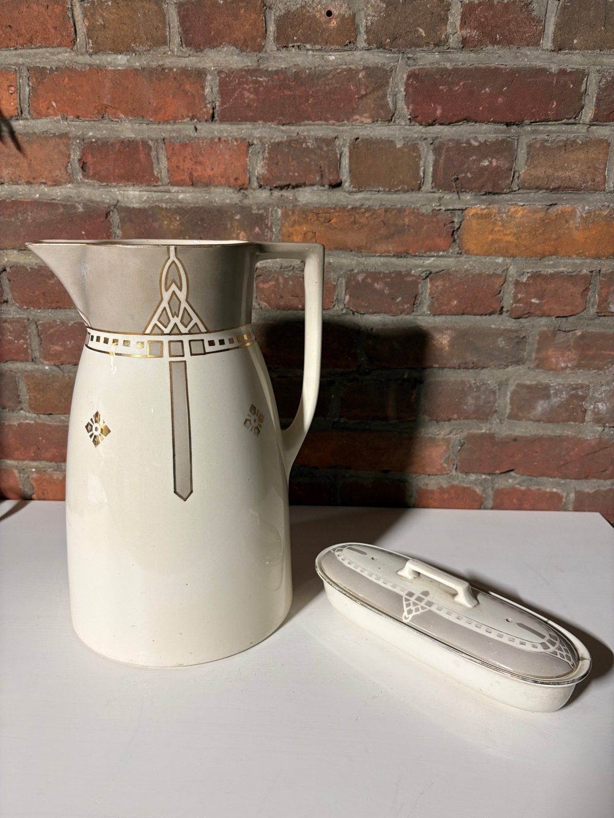 Art Deco Lampetstel, begin 20e eeuw, Antiek en Kunst, Ophalen