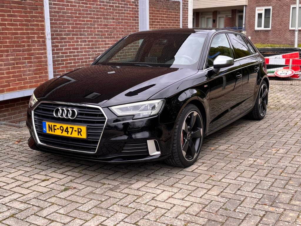 Audi A3 1.6 TDI 81KW Sportback S-tronic 2017 Zwart, Euro 6, 4 cilinders, Leder en Stof, Origineel Nederlands