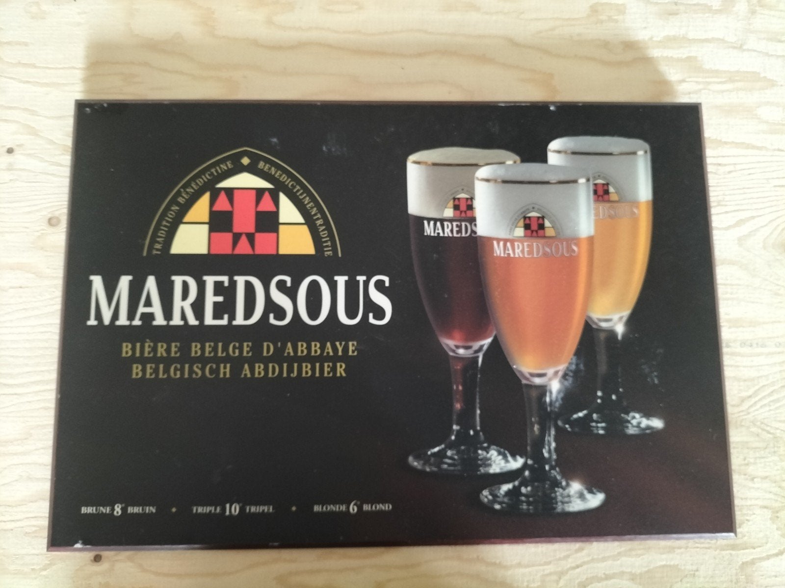 Reclame bordje cafe decoratie, Ophalen of Verzenden, Reclamebord, Plaat of Schild, Overige merken