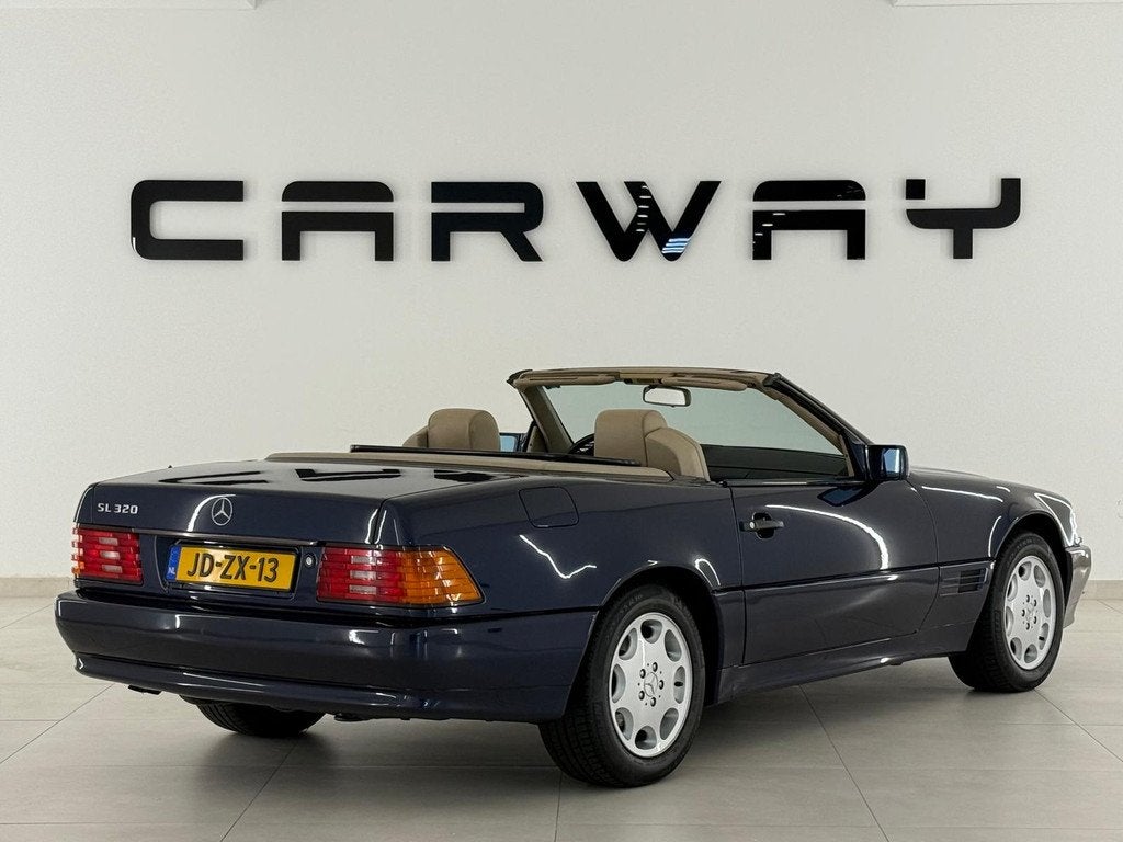 Mercedes-Benz SL-Klasse Cabrio 320 Gerestaureerd NL-auto NAP, Automaat, Beige, Cabriolet, Blauw