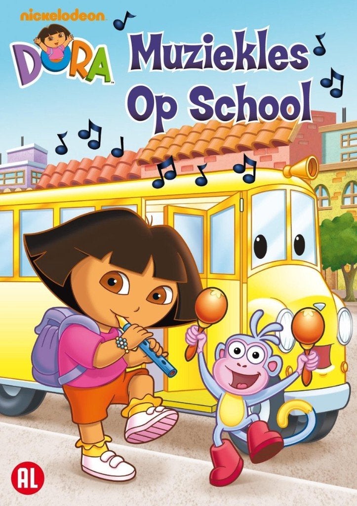 DVD Dora The Explorer - Muziekles Op School, Alle leeftijden, Ophalen of Verzenden, Zo goed als nieuw, Avontuur