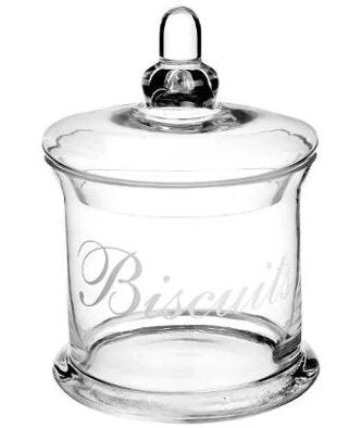 Glazen Voorraadpot BISCUITS – NIEUW – Uitverkoop, Nieuw, Ophalen of Verzenden, Modern, Glas