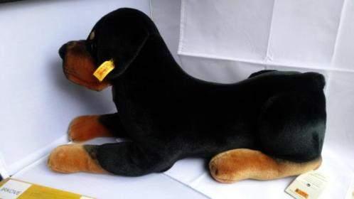 STEIFF * SCHATTIGE ROTTWEILER PUP * Nieuwstaat *, Verzamelen, Beren en Cherished Teddies, Zo goed als nieuw, Stoffen beer, Steiff