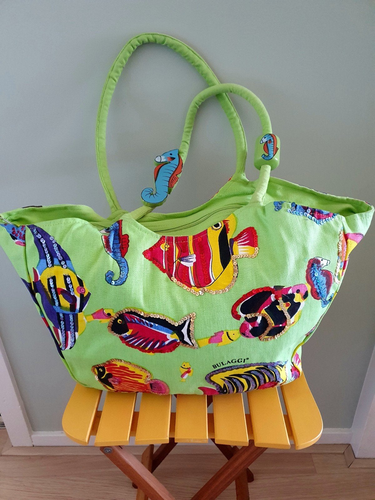 Hippe strandtas met vissendecor., Ophalen of Verzenden, Nieuw, Overige typen