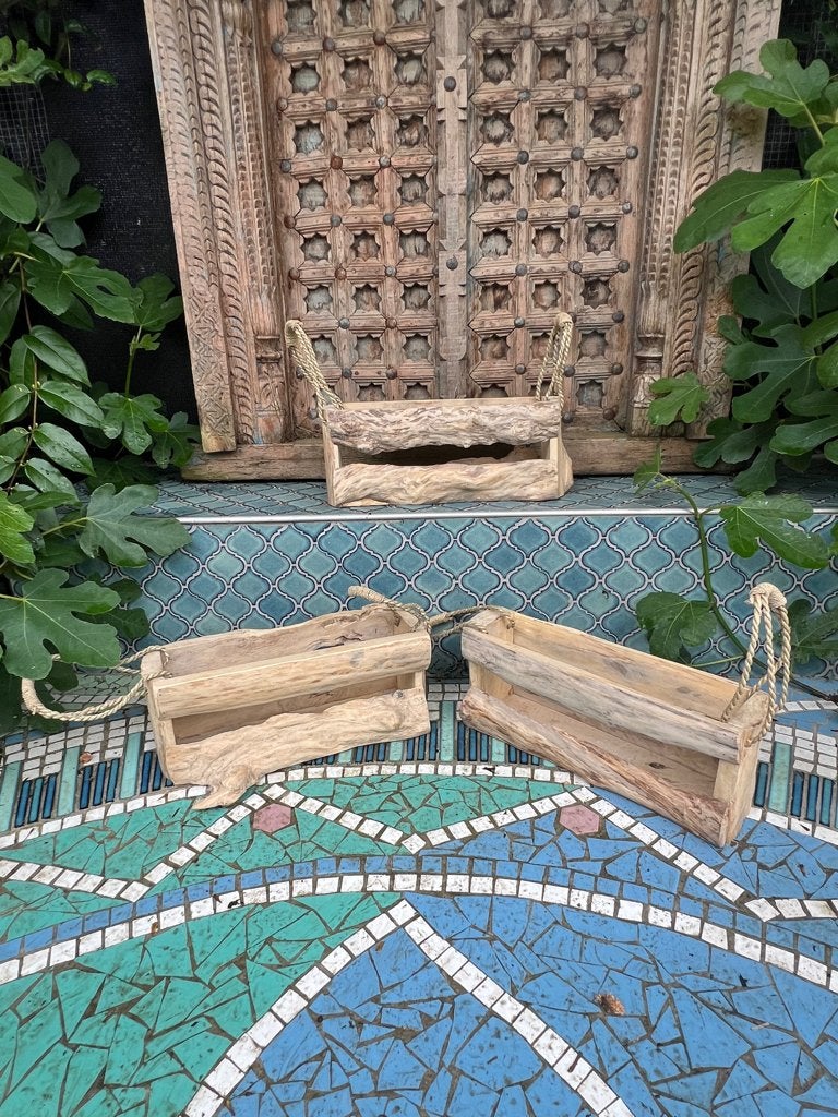 Krat gemaakt van een koffieplant uit Bali Indonesie, Verburgt Vintage, Schaal, Nieuw, Ophalen of Verzenden