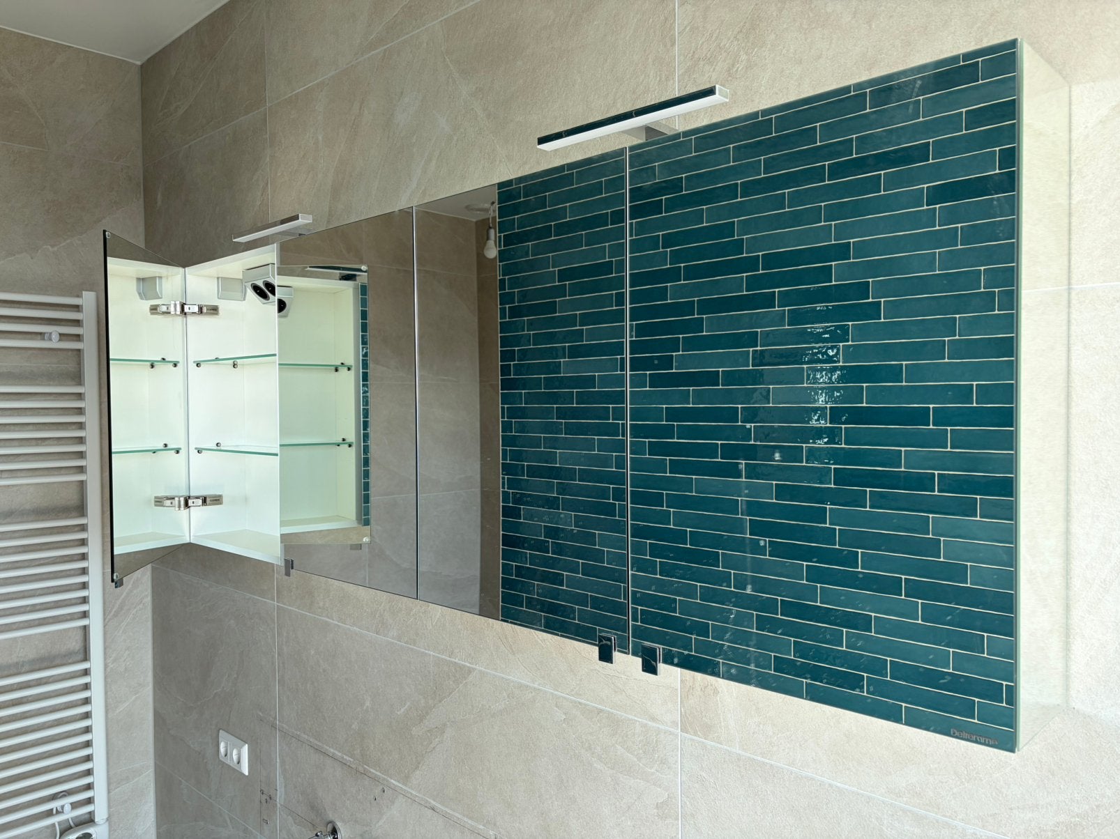 Spiegelkast Detremmerie — 180cm, met LED- nooit gebruikt, Ophalen, Spiegelkast, 150 tot 200 cm, Nieuw