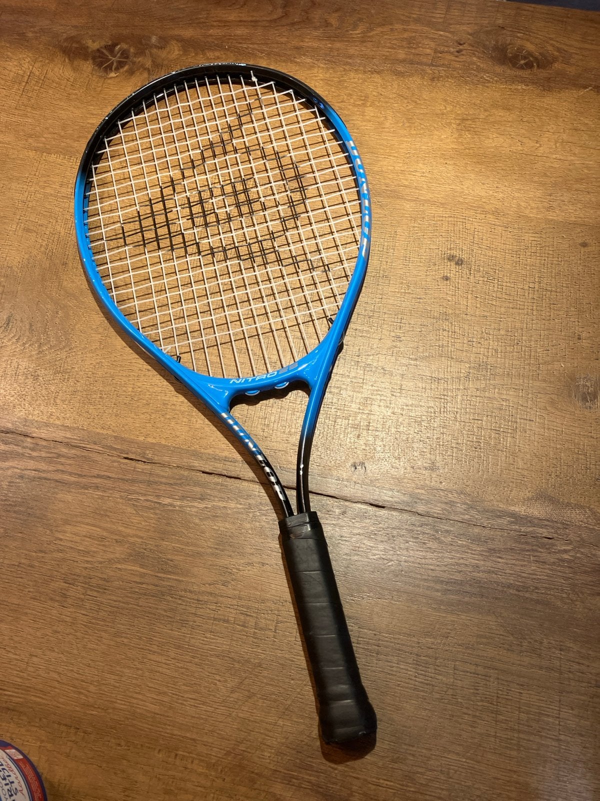 Dunlop Nitro 23 Tennisracket - Blauw/Zwart, Sport en Fitness, Tennis, Ophalen, Gebruikt, Racket, Dunlop