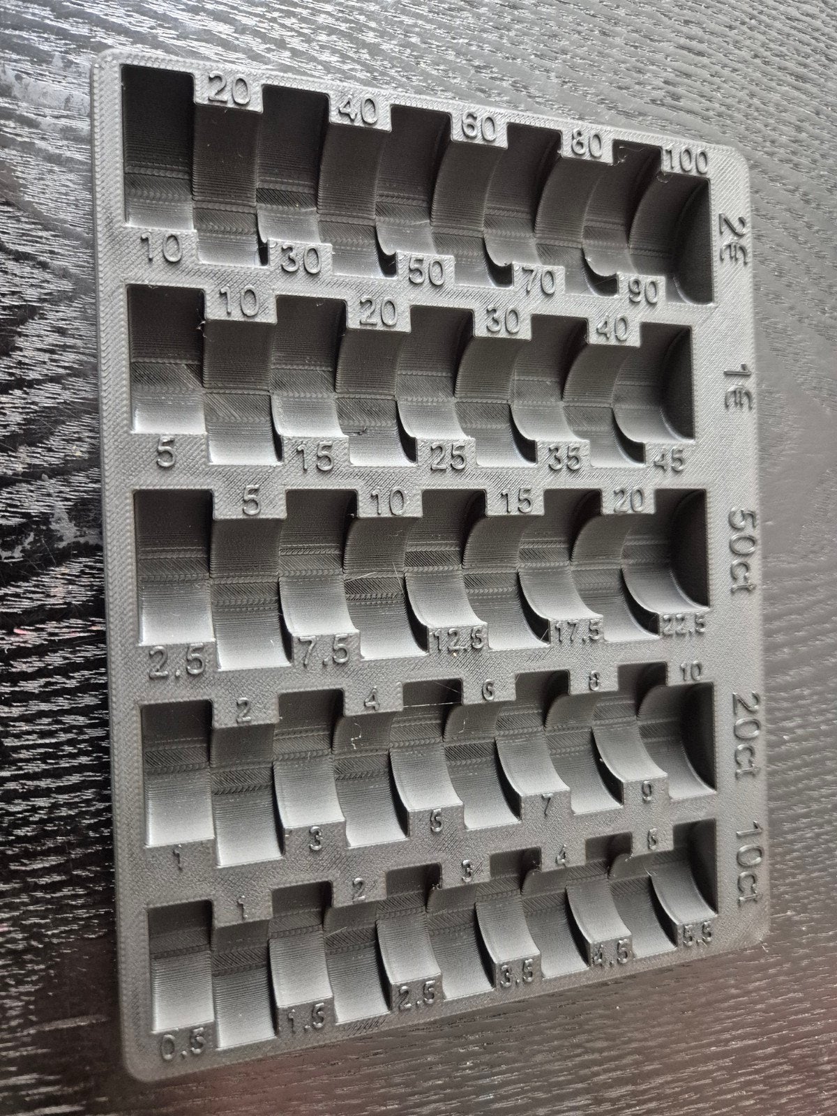 euromunten organizer 3d print, Ophalen of Verzenden