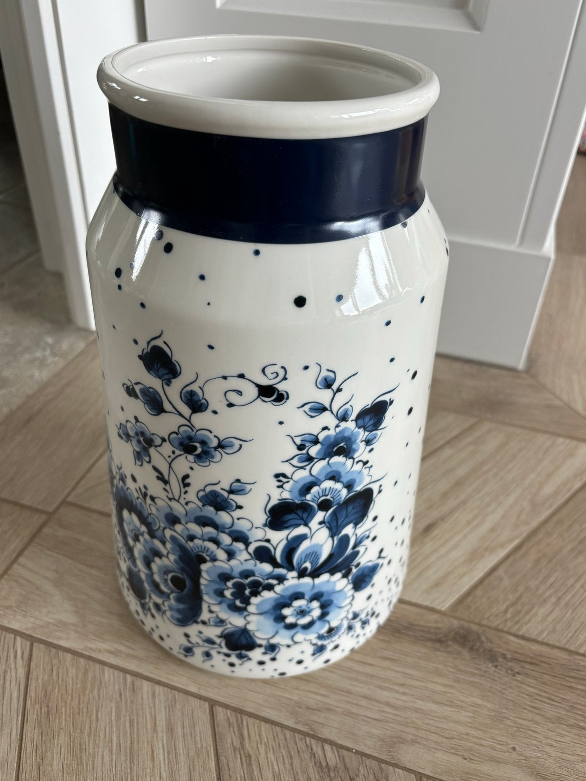 Nieuwe Heinen Delfts Blauw Melkbus Vaas Large, Huis en Inrichting, 30 cm, Nieuw, Ophalen of Verzenden, Steen/keramiek